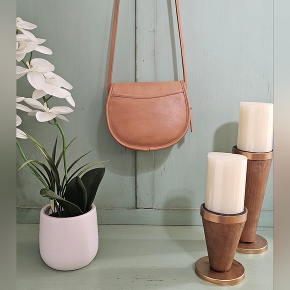 Vintage Coach Casey Crossbody Shoulder Bag #9923 (Camel / Taupe) - Picture 10 of 15